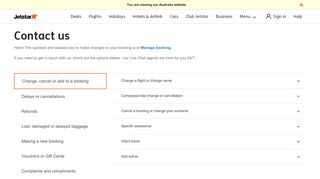 
                            2. Contact us | Jetstar