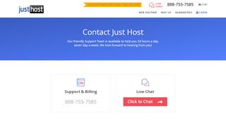
                            10. Contact Us | Just Host - JustHost