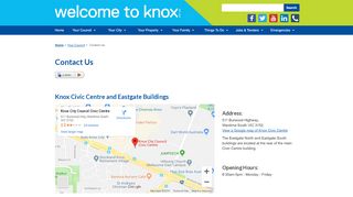 
                            6. Contact Us - Knox City Council