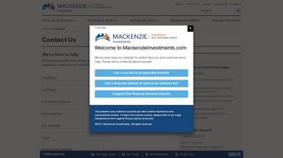 
                            8. Contact Us | Mackenzie Investments
