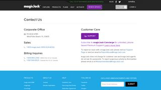 
                            4. Contact Us | magicJack Customer Service | magicJack Support