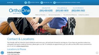 
                            6. Contact Us | OrthoOne Sports Medicine | Comprehensive Orthopedics