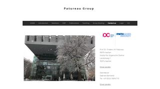 
                            6. Contact us | Patureau Group - patureau-oc-rwth-aachen.de