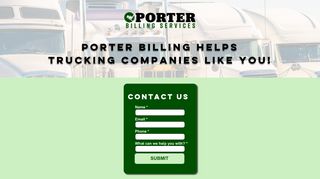 
                            5. Contact Us  Porter Billing Services