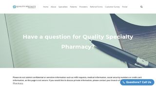 
                            7. Contact Us - Quality Specialty Pharmacy