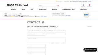 
                            9. Contact Us - Shoe Carnival