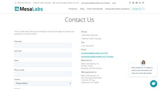 
                            4. Contact Us | Sporetesting - Mesa Labs Spore Testing