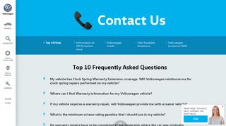 
                            9. Contact Us | Volkswagen