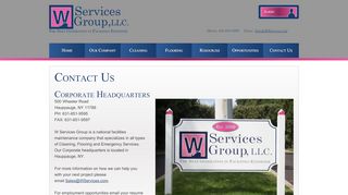 
                            5. Contact Us | W Services Group