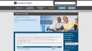 
                            8. Contact Your Provider - Albany Medical Center