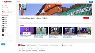 
                            8. Container Corporation of India Ltd. CONCOR - YouTube