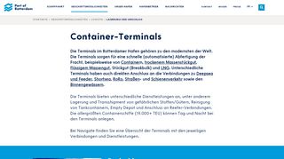 
                            7. Container-Terminals | Rotterdamer Hafen