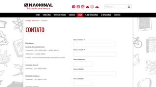 
                            6. Contato | Colégio Nacional - nacionalnet.com.br