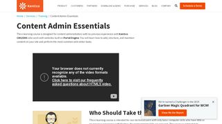 
                            3. Content Admin Essentials | Kentico CMS for ASP.NET