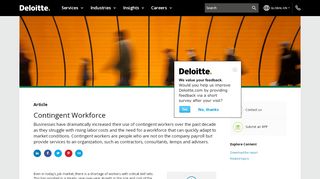 
                            1. Contingent Workforce | Deloitte | Human Capital Services | Article ...