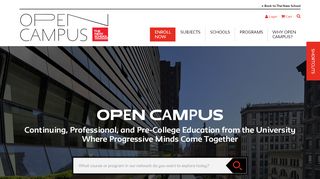 
                            9. Continuing Education | Open Campus - The New …