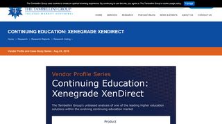 
                            7. Continuing Education: Xenegrade XenDirect - The Tambellini Group