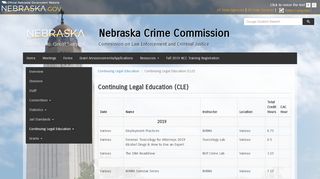 
                            6. Continuing Legal Education (CLE) - Nebraska