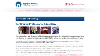 
                            3. Continuing Professional Education - Australian Nursing & Midwifery ...