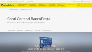 
                            3. Conto corrente online - BancoPosta - Poste Italiane