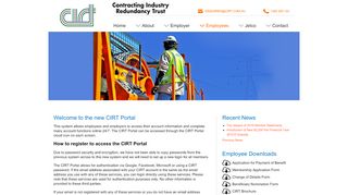 
                            9. Contracting Industry Redundancy Trust (CIRT) - CIRT Online