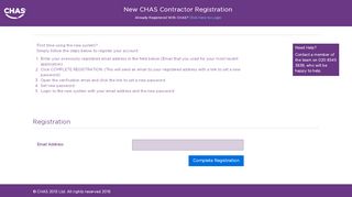 
                            4. Contractor Portal Registration | CHAS