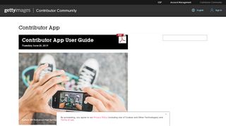 
                            2. Contributor App User Guide - Getty Images Contributor ...