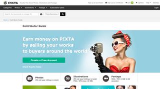 
                            1. Contributor Guide - Stock Photos PIXTA