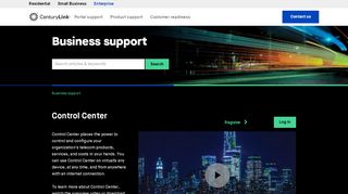 
                            9. Control Center | Business Support | CenturyLink