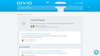 
                            5. Control Panel | Divio Help & Support