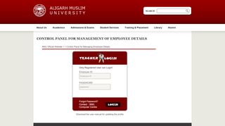 
                            3. Control Panel for management of Employee Details - Aligarh ...