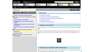 
                            4. Control Panel - Konica Minolta Online User Guides