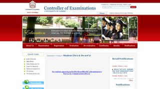 
                            8. Controller of Examination - University of Jammu - …