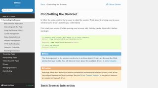 
                            6. Controlling the Browser — Mink 1.6 …