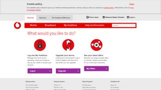 
                            3. Cookie policy - vodafone.co.uk