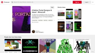 
                            5. Cool Nether Portal Designs and Ideas - Minecraft | Minecraft | Portal ...