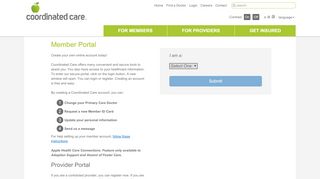 
                            11. Coordinated Care Portal for Members | Login | Coordinated Care