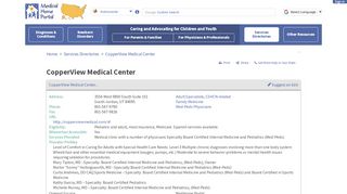 
                            3. CopperView Medical Center - Medical Home Portal