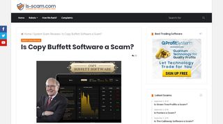 
                            5. Copy Buffett Software Review | Is This Stock Robot a Scam?