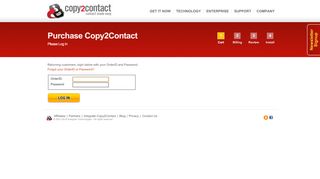 
                            2. Copy2Contact > Customer Login