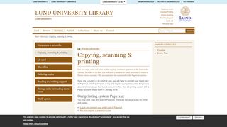 
                            7. Copying, scanning & printing | Lund University Library