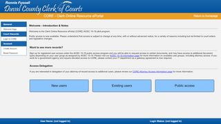 
                            3. CORE - Clerk Online Resource ePortal