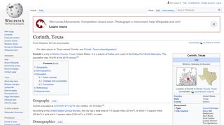 
                            9. Corinth, Texas - Wikipedia