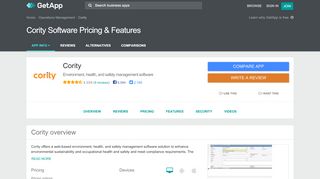 
                            7. Cority Software 2019 Pricing & Features | GetApp®