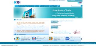 
                            7. Corporate Banking - Home - State Bank of India - Online SBI