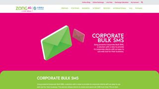 
                            4. Corporate Bulk SMS - Zong Business
