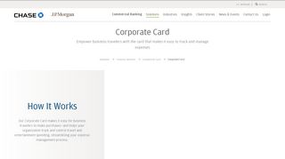 
                            2. Corporate Card - JP Morgan