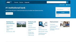 
                            8. Corporate & commercial banking | ANZ