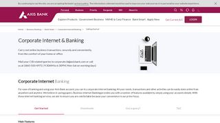 
                            9. Corporate Internet Banking - Corporate Banking - Axis Bank