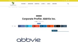 
                            4. Corporate Profile: AbbVie Inc. | Supplierty News